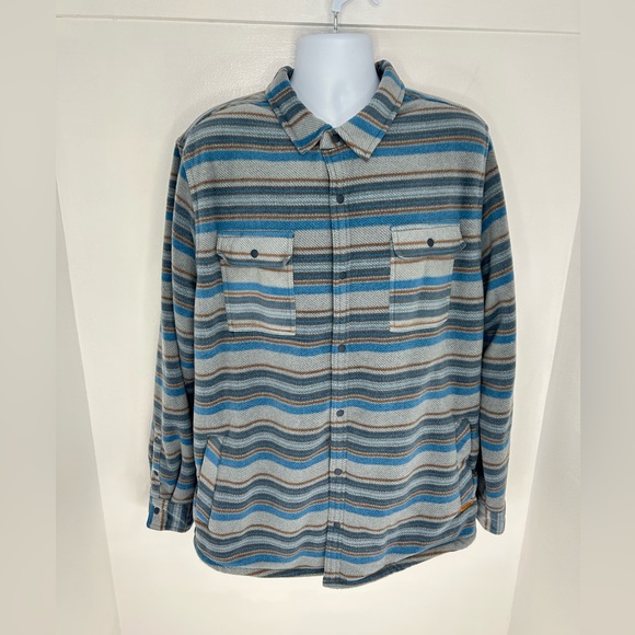 Voyager Sherpa Lined Chore Shacket Jacket Size 2XL‎ Polar Fleece Southwestern - Picture 2 of 13